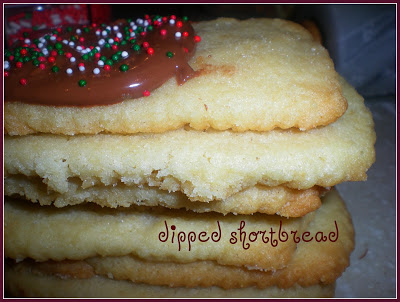 dipped shortbread