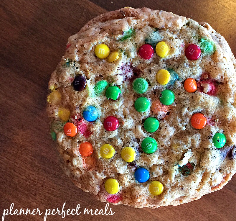 M&M Oatmeal Monster Cookies