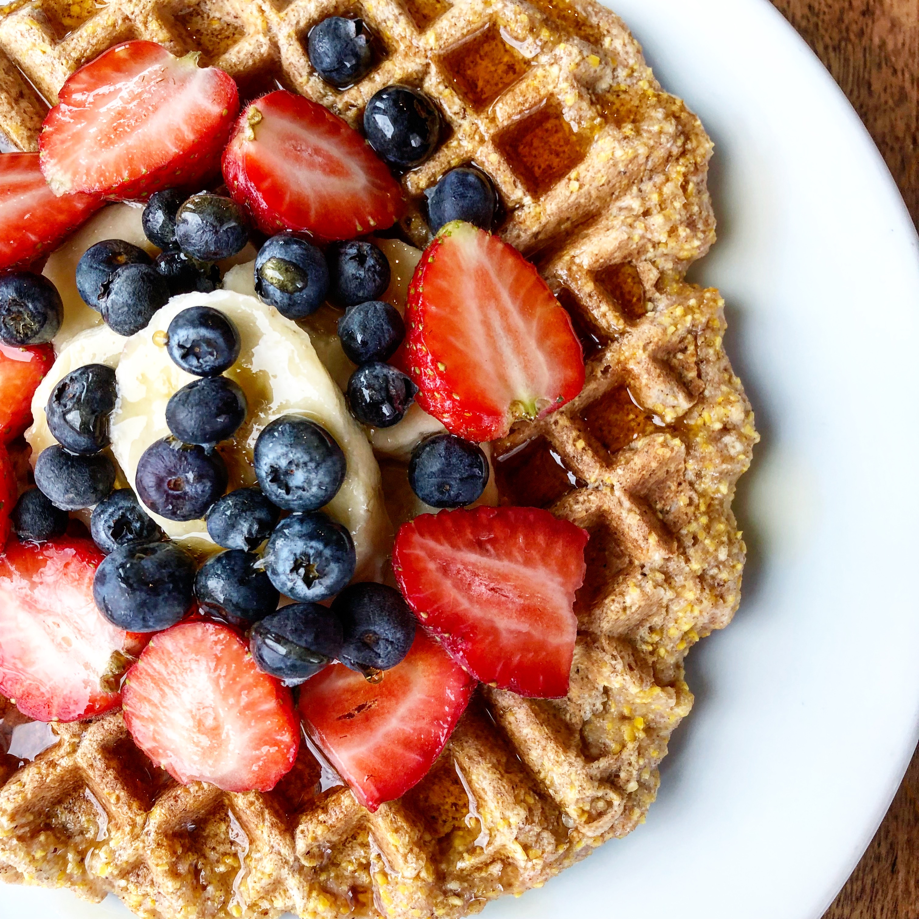 Cornbread Waffles (vegan, gluten free, oil free) - Veggiekins Blog