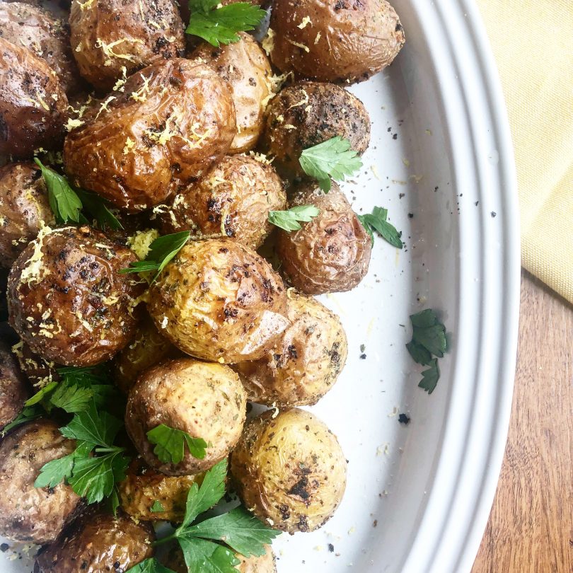 Vegan Roasted Zesty Potatoes